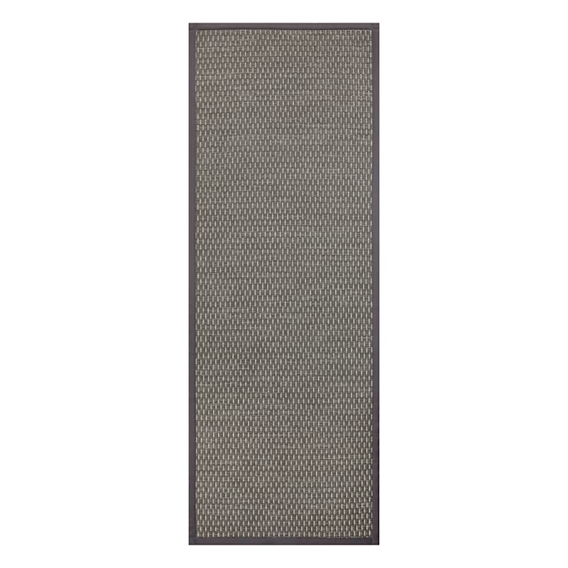 Tonal Light Grey PuffBack Washable Kitchen Mat, 21x34