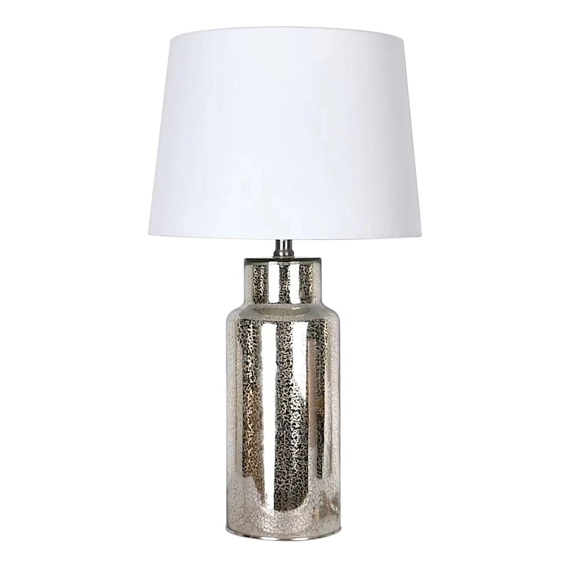 Mercury glass top lamp shade