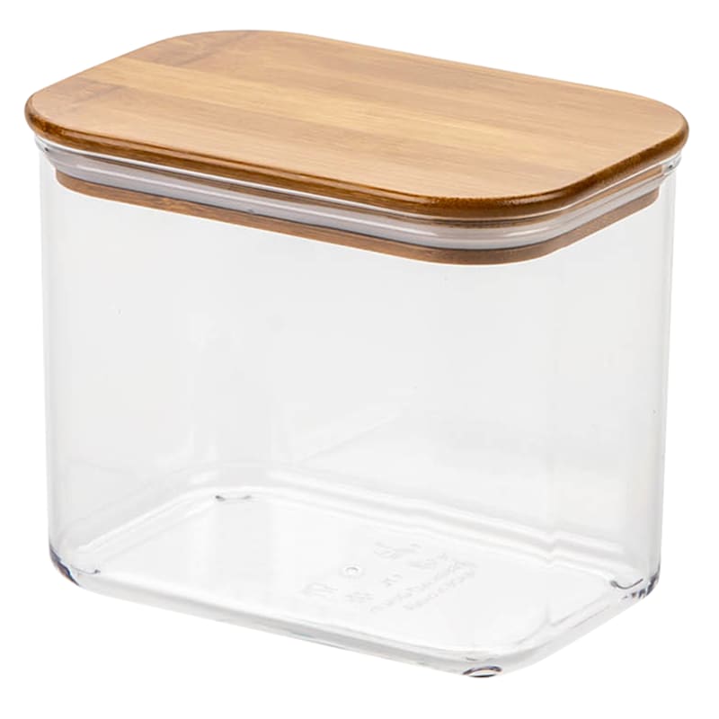 Food Storage Container with Bamboo Lid, 57.5oz, Sold by at Home