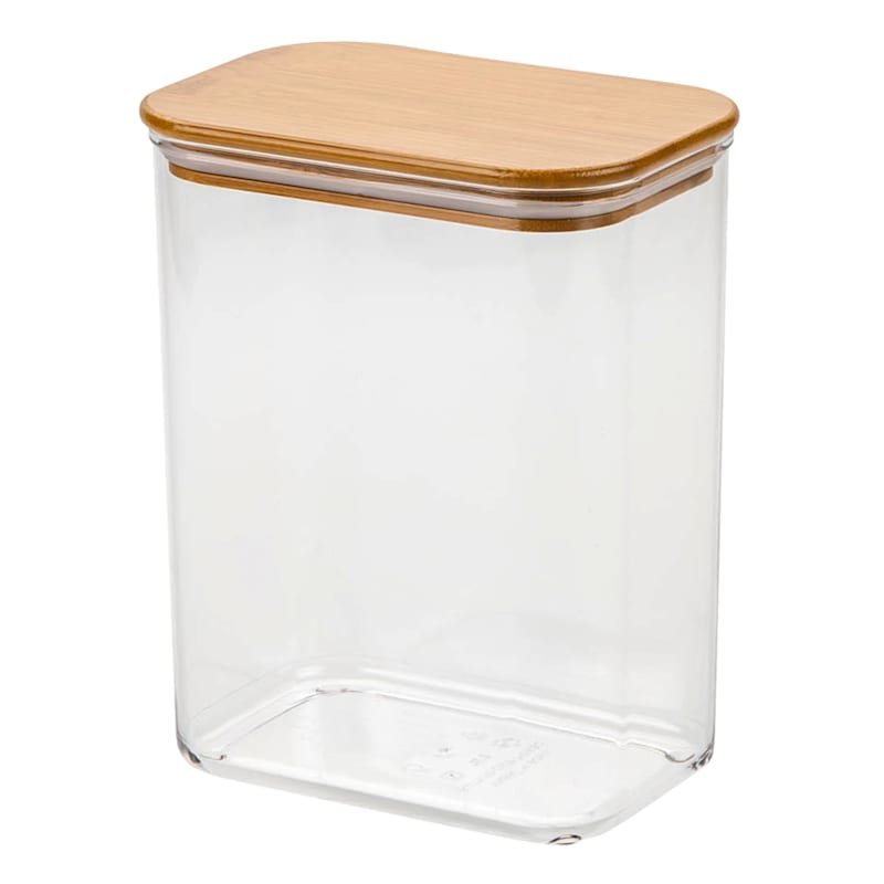 Food Storage Container with Bamboo Lid, 91.3oz, Sold by at Home
