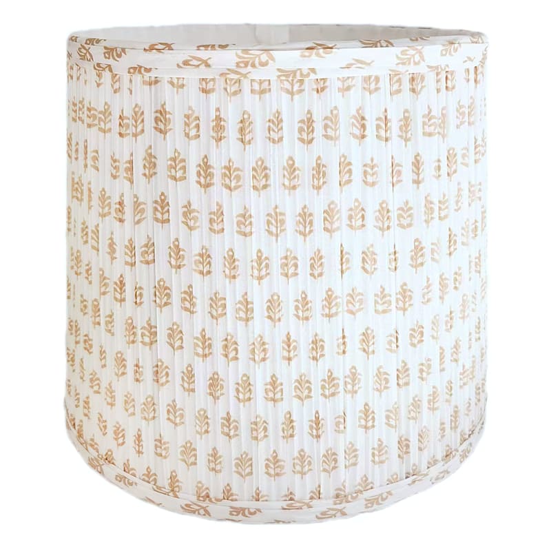 Honeybloom Neutral Patterned Lamp Shade, 9x11