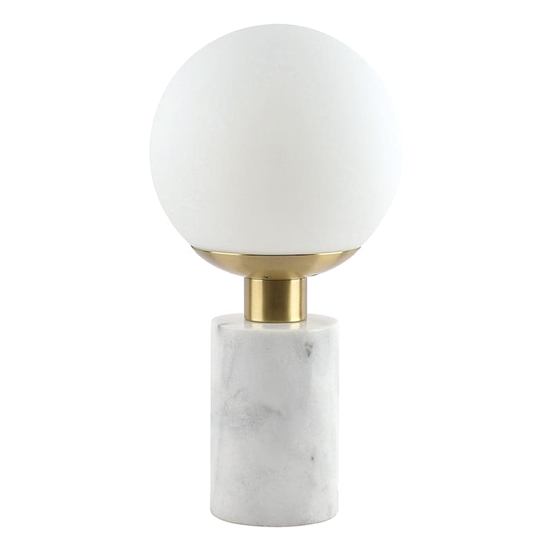 Crosby St. Marble Globe Uplight Lamp, 14"