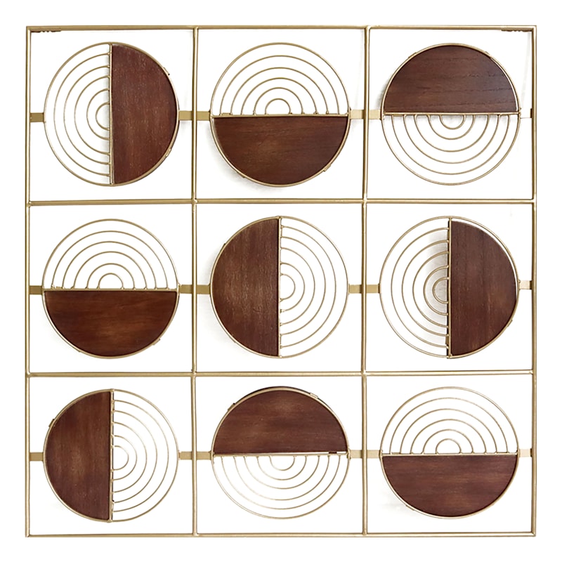 Crosby St Metal Circle Wall Art, 24"