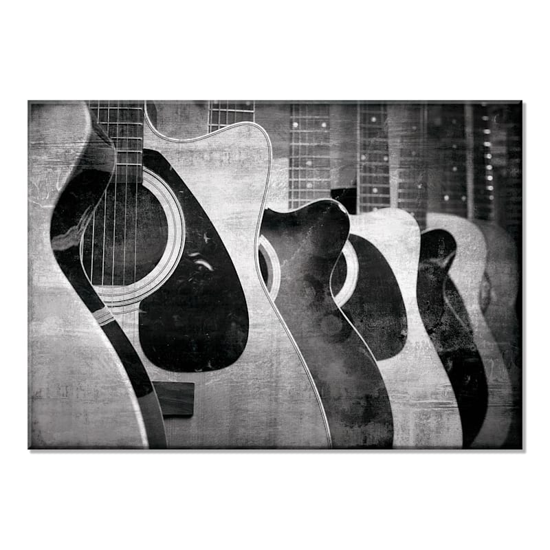 Guitar Enhanced Canvas Wall Art, 24x34