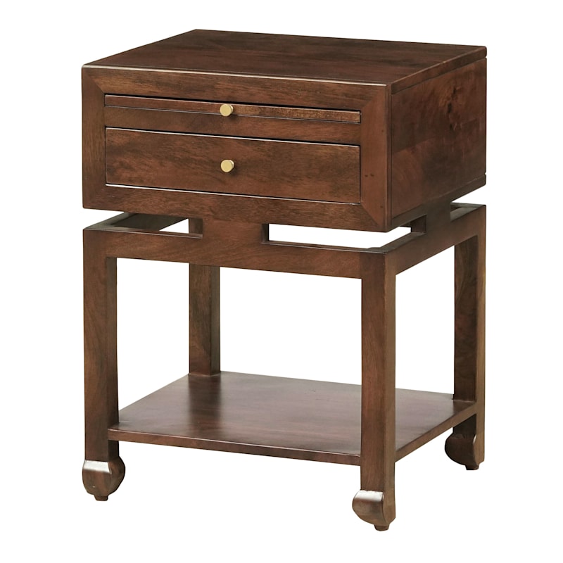 Found & Fable Maddison Brown Accent Table