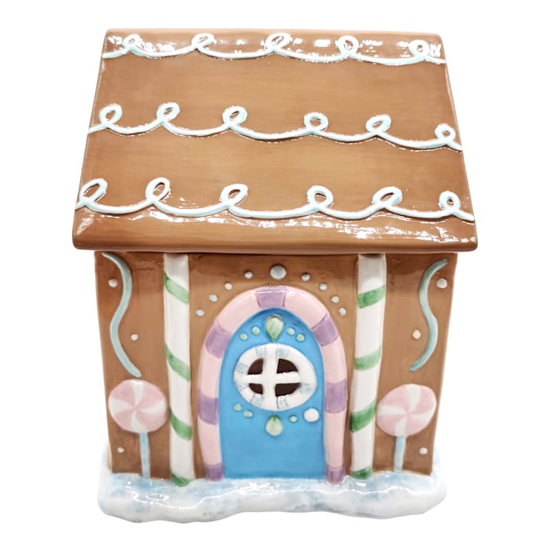 Mrs. Claus' Bakery Gingerbread House Cookie Jar