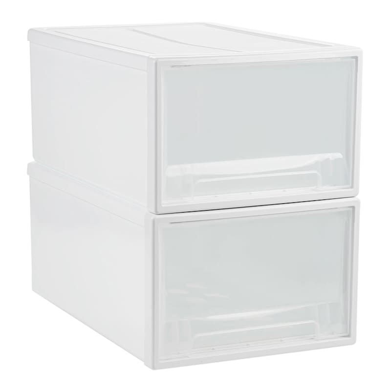 at Home Stackable Clear Drawer Organizers (7 ct)