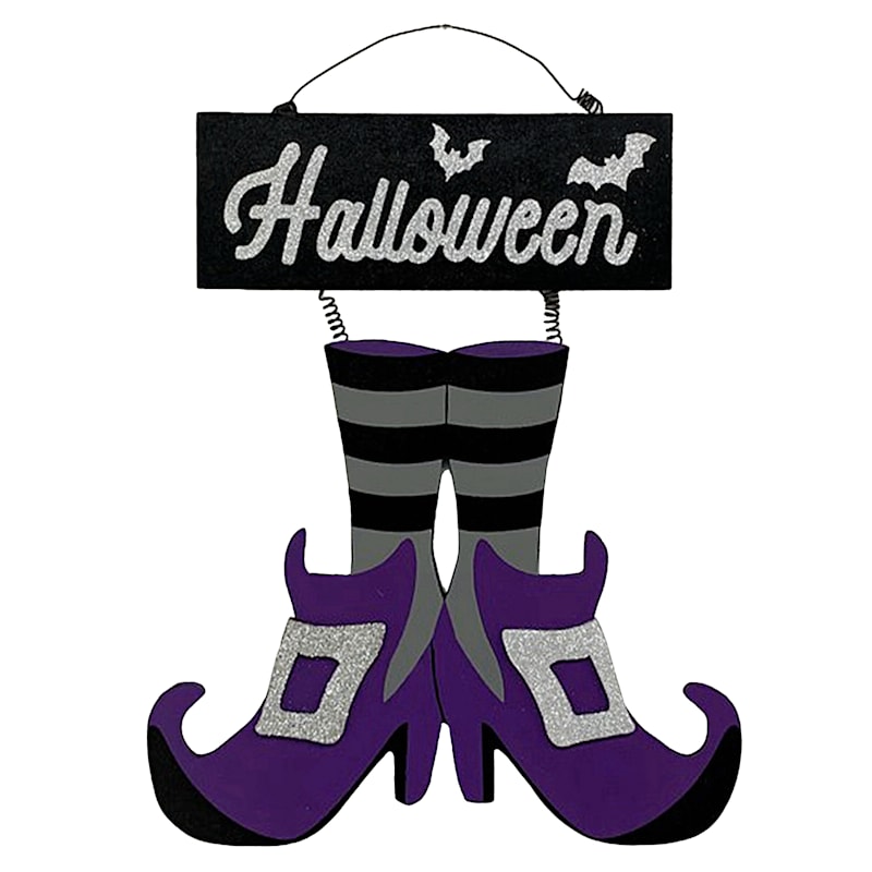 Witch Shoes Decor
 Halloween Witch Shoes Wall Decor 12x15