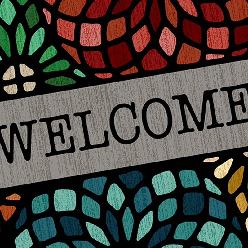 810344537 18 Welcome Stone Outdoor Doormat