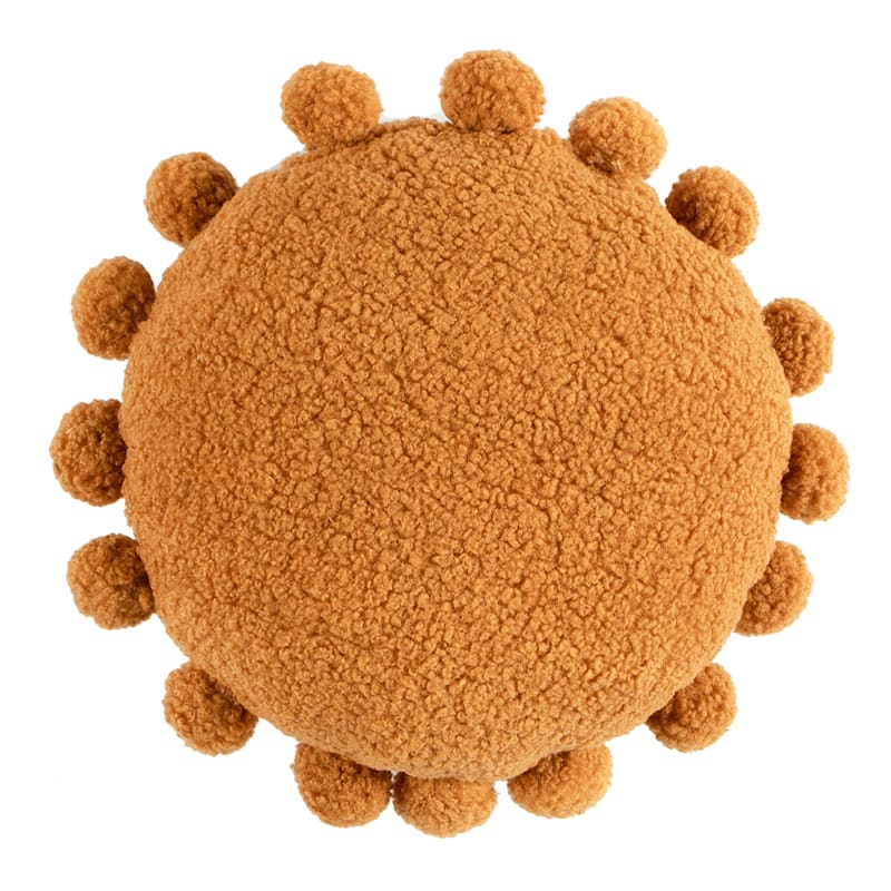 Orange pom shop pom throw