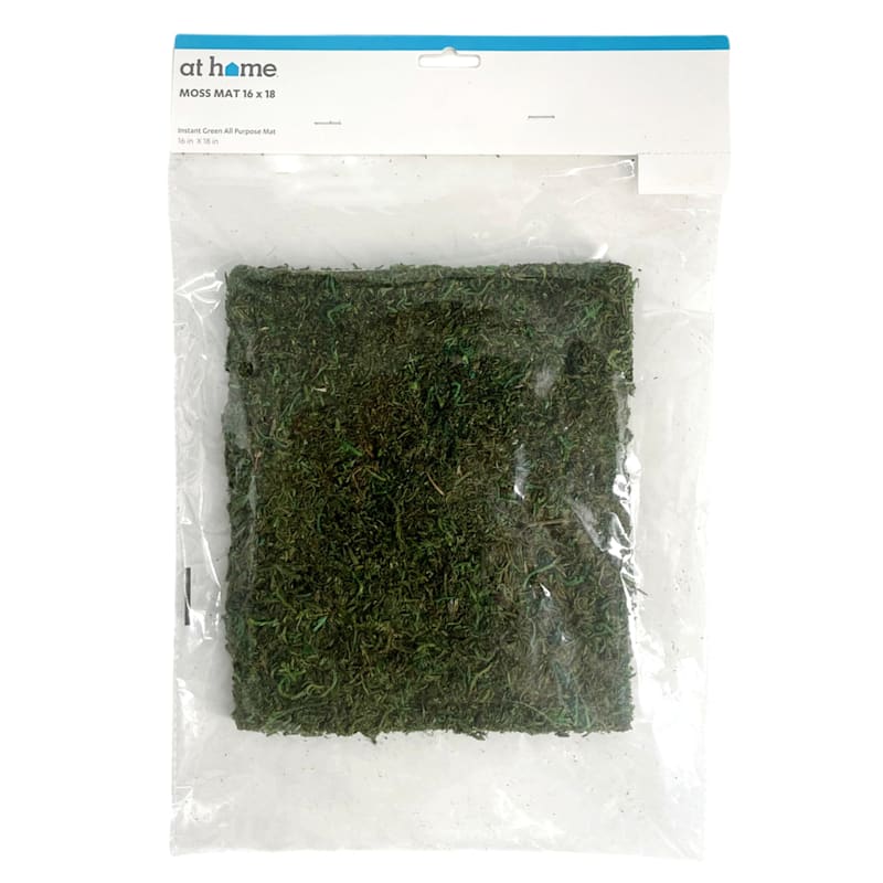 Green Moss Mat with Glue, 16x18
