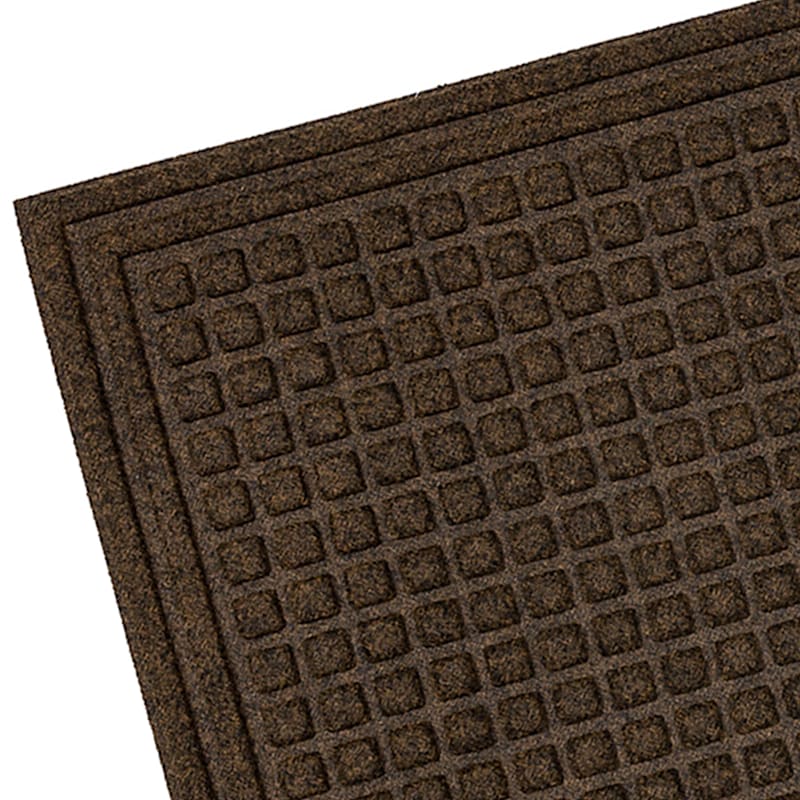 at Home Providence Brown Waffle Impressions Coir Sliced Mat, (2x3)