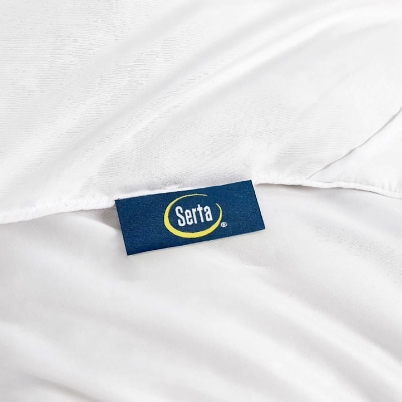 Serta White Microfiber Down Comforter, King