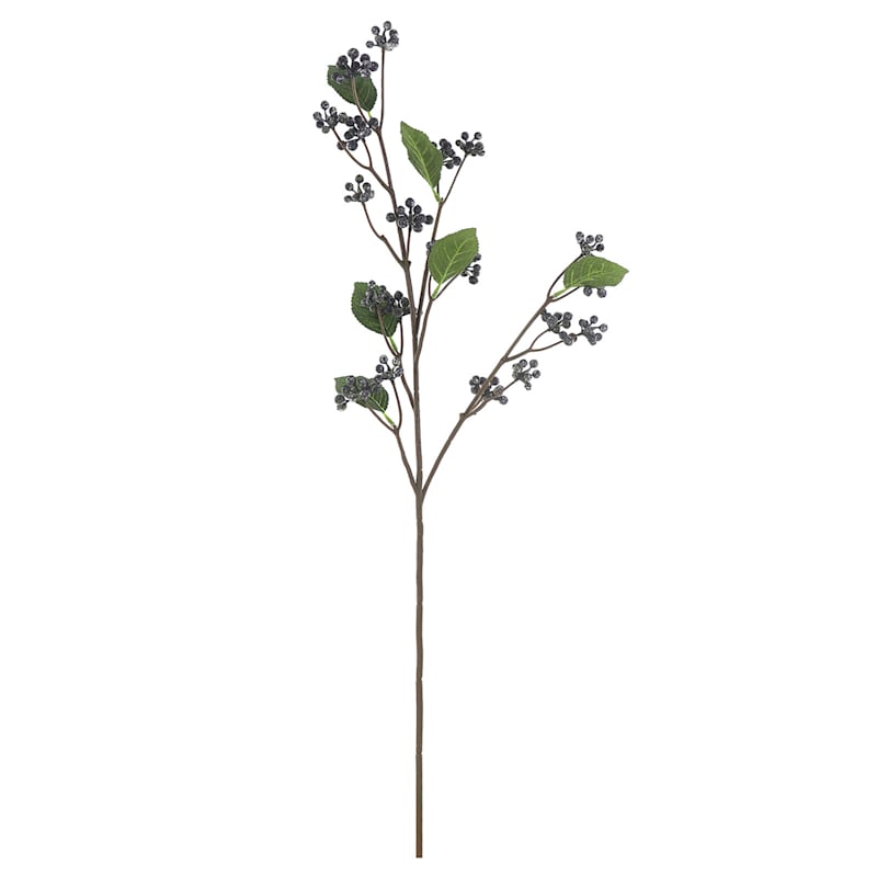 Willow Crossley Purple Berry Floral Stem, 30"