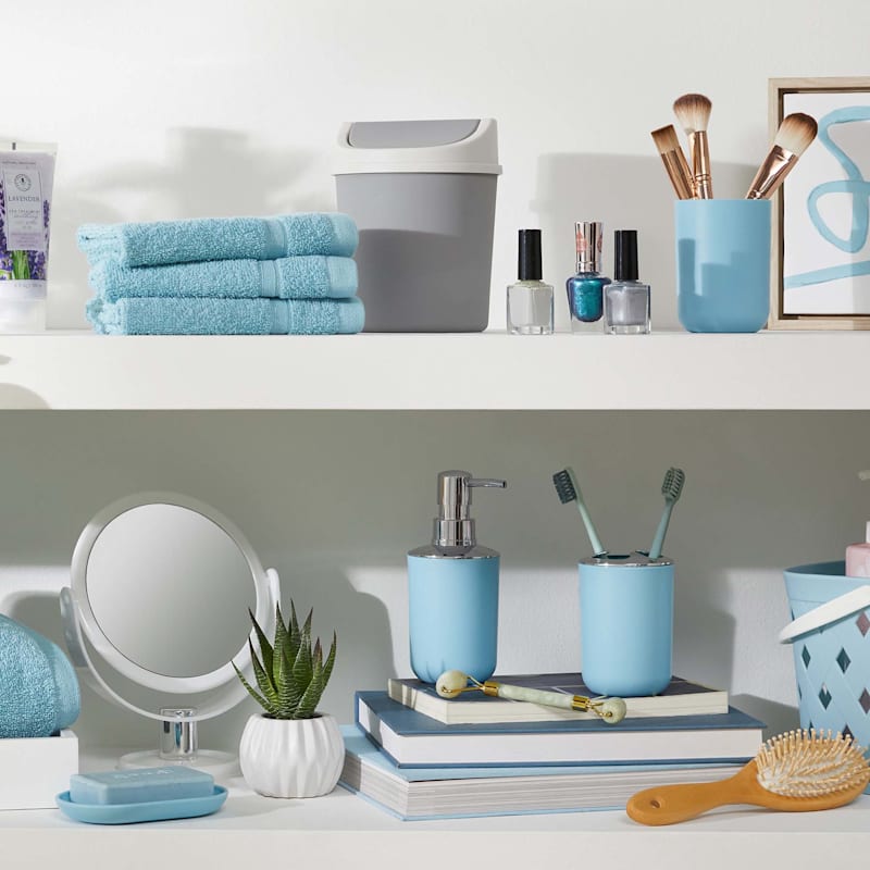 Grey Lidded Wastebasket, 1.5l