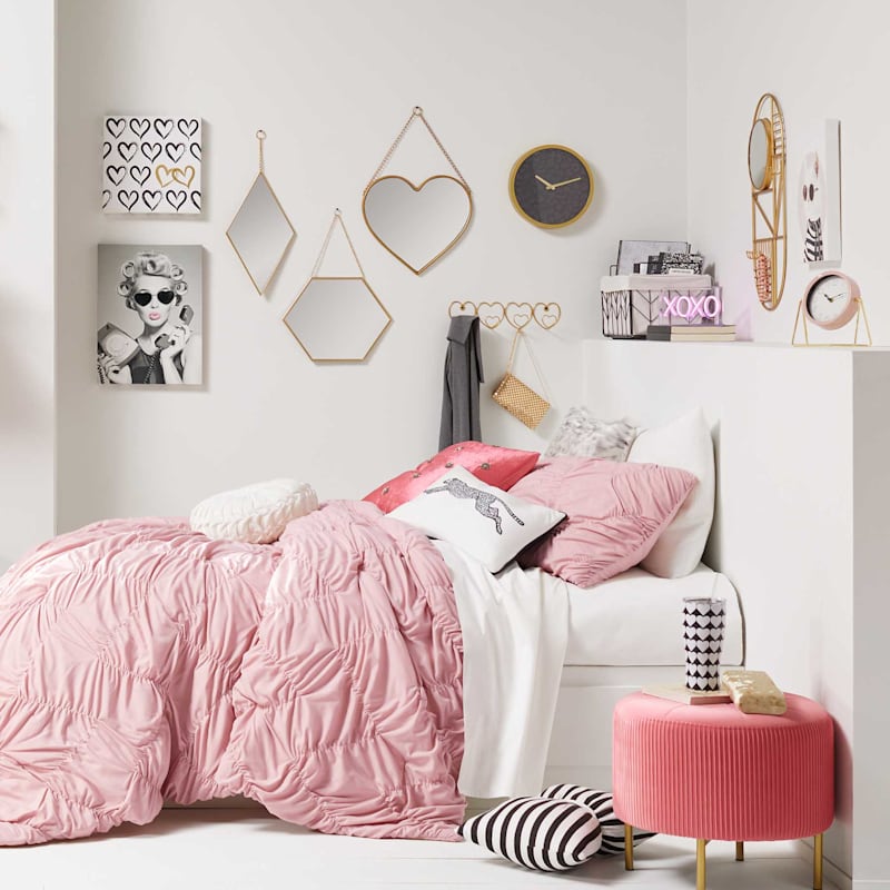 Glambition Black & White Running Leopard Throw Pillow, 13x18