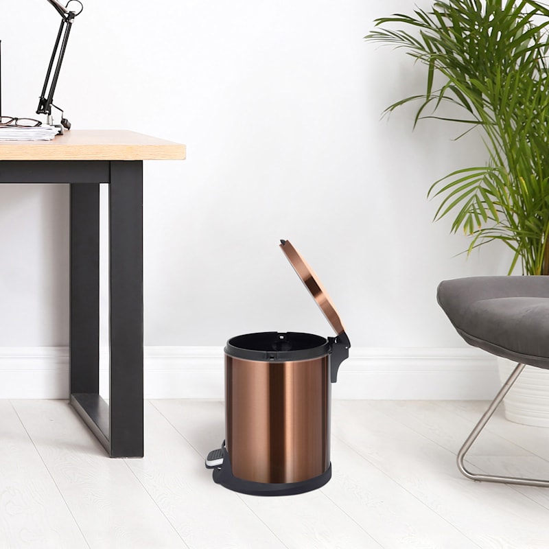 Copper trash best sale can