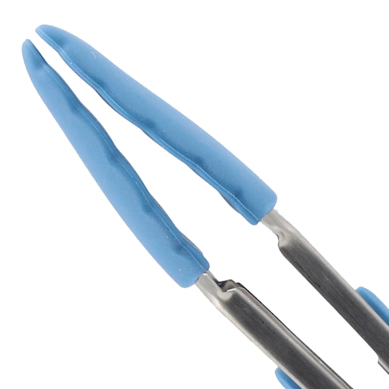 Mini Silicone Tong, Blue, Sold by at Home