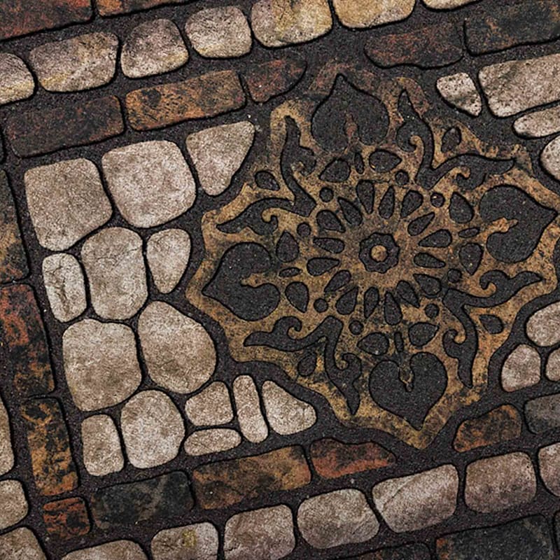 Graceful Stone Recycled Rubber Doormat, 23x35