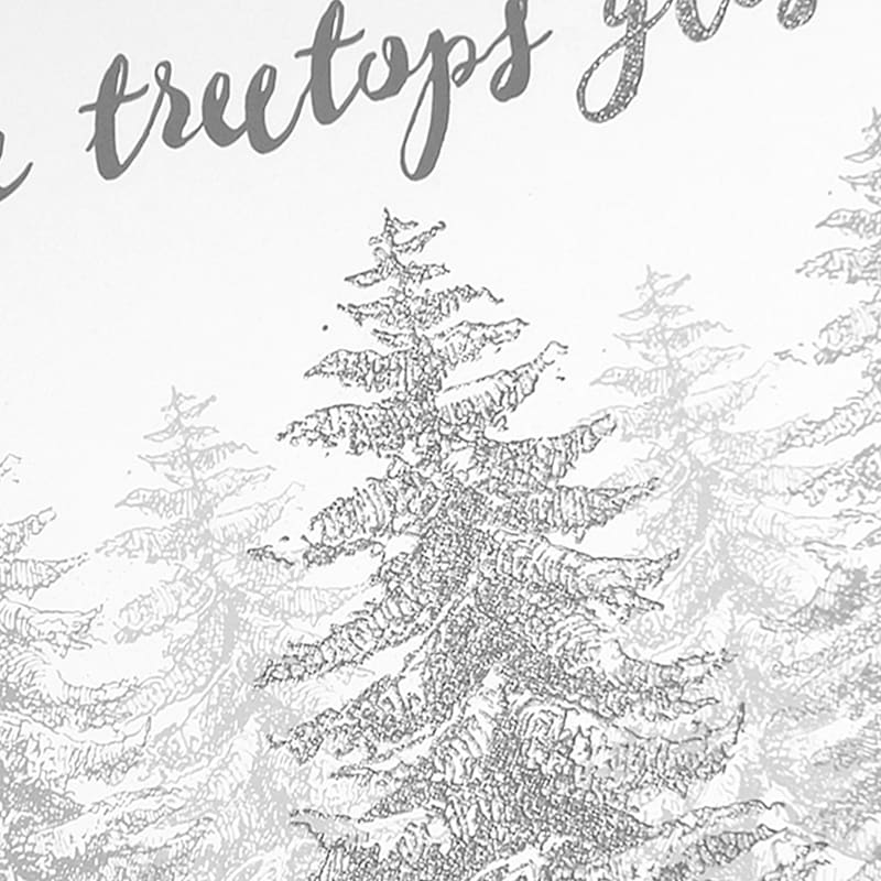 Providence Tree Tops Glisten Wall Decor, 24x12