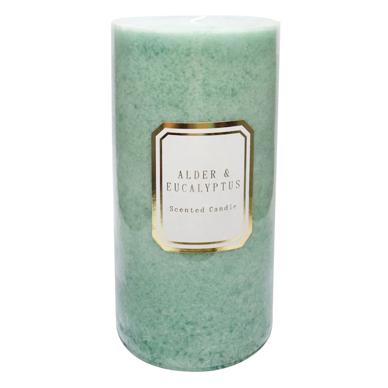 Providence Alder & Eucalyptus Scented Pillar Candle, 4x8
