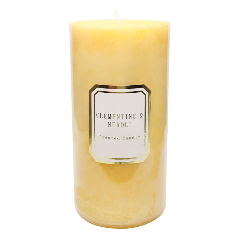 Providence Clementine & Neroli Scented Pillar Candle, 3x6