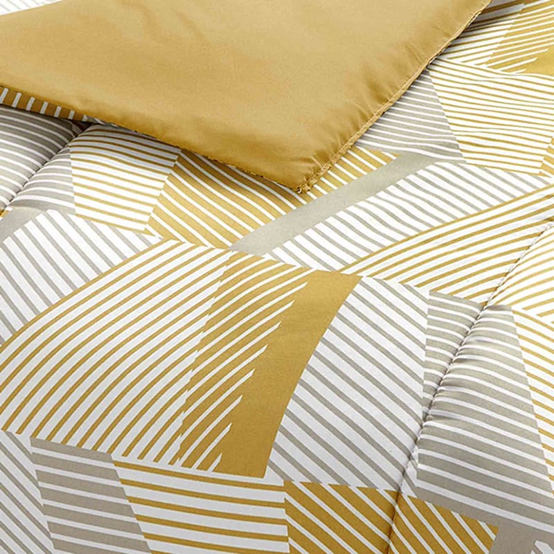 8-Piece Skylar Yellow Essential Comforter Set, King
