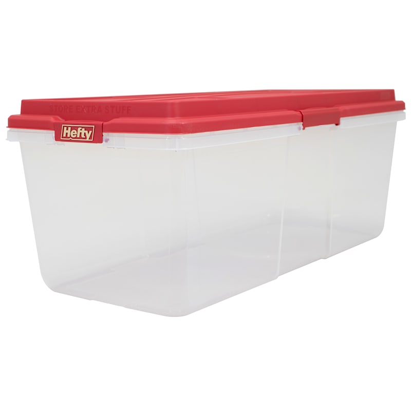 Hefty storage bin with hinged lid.10a - Lil Dusty Online Auctions