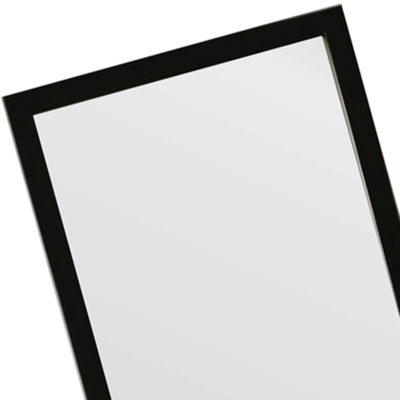 Black Basic Leaner Mirror, 14x50