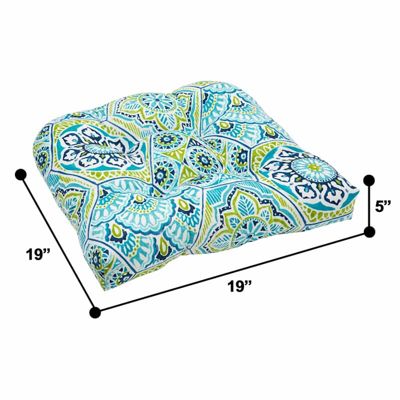 Teal outdoor seat 2025 cushions