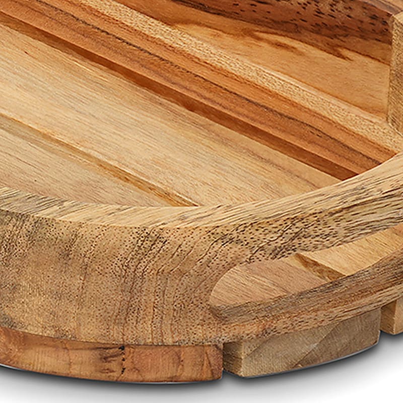 Oval Wood Decorative Tray, 10x6