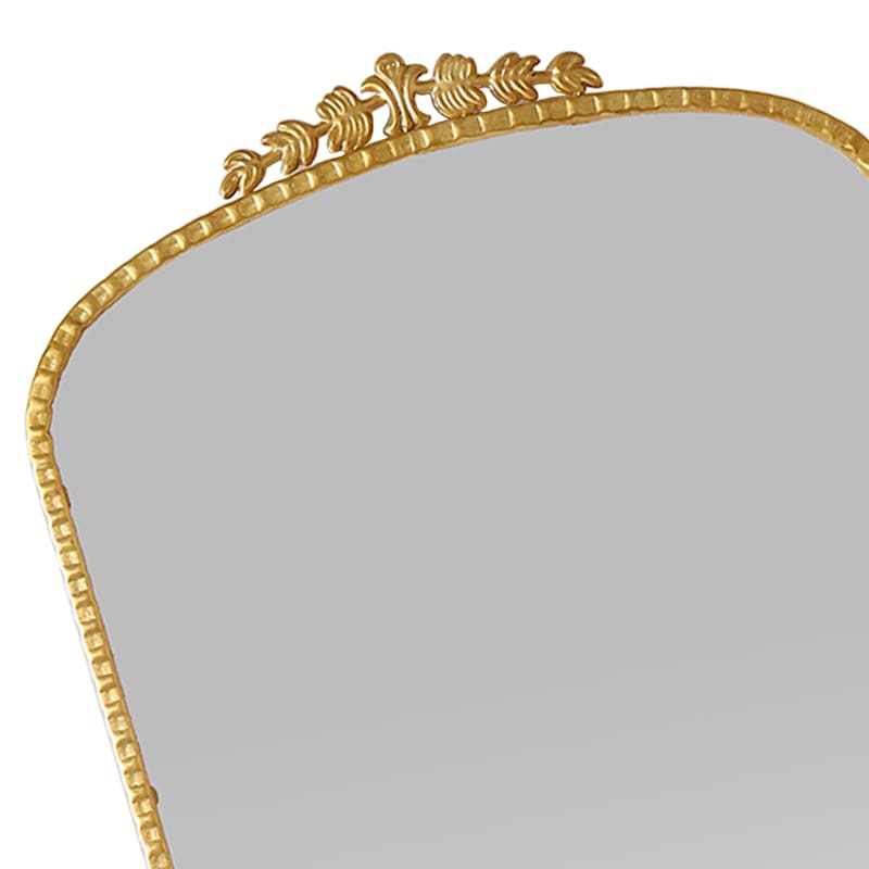 Providence Ornate Gold Metal Leaner Mirror, 31x71