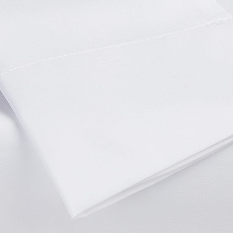 4-Piece White Antimicrobial Cooling Microfiber Sheet Set, Full