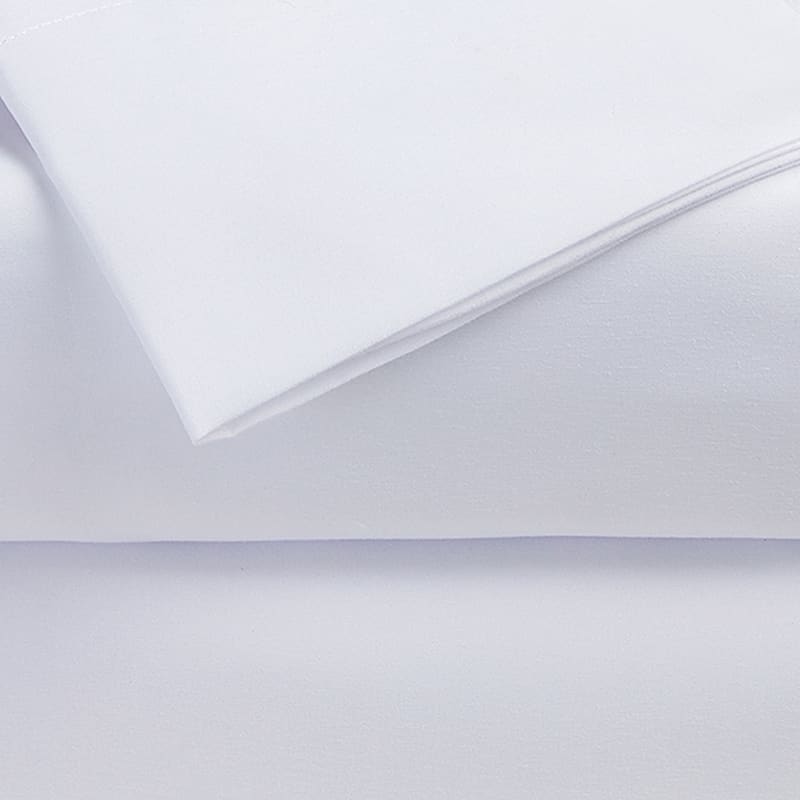 4Piece White Antimicrobial Cooling Microfiber Sheet Set, Queen