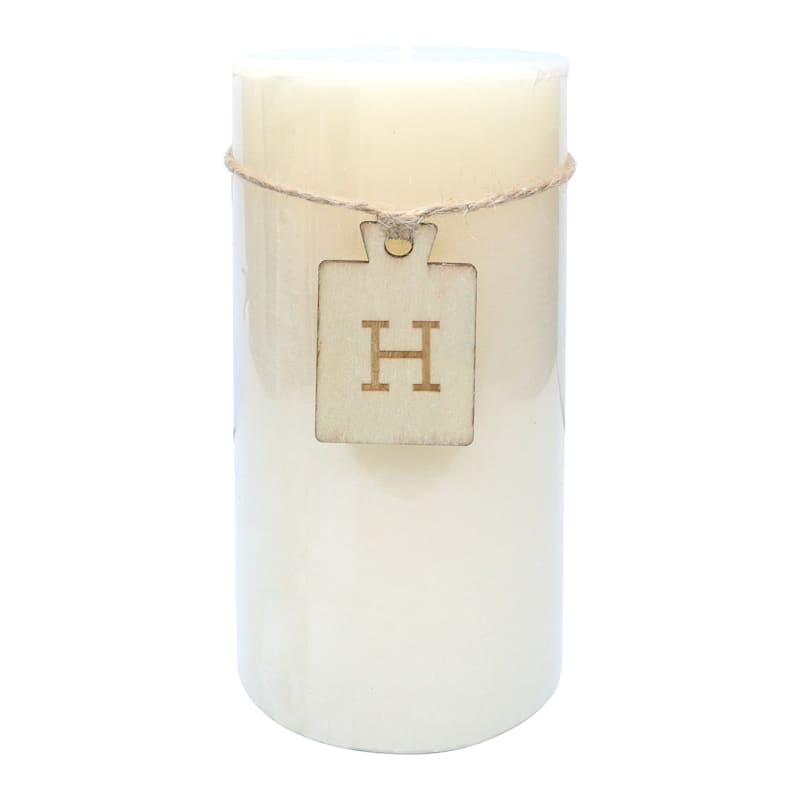 Honeybloom Ivory Unscented Pillar Candle, 3x6