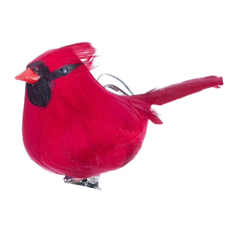 7-9 Inch Red Goose Feathers 10 Cardinal Colored Bird Decorations