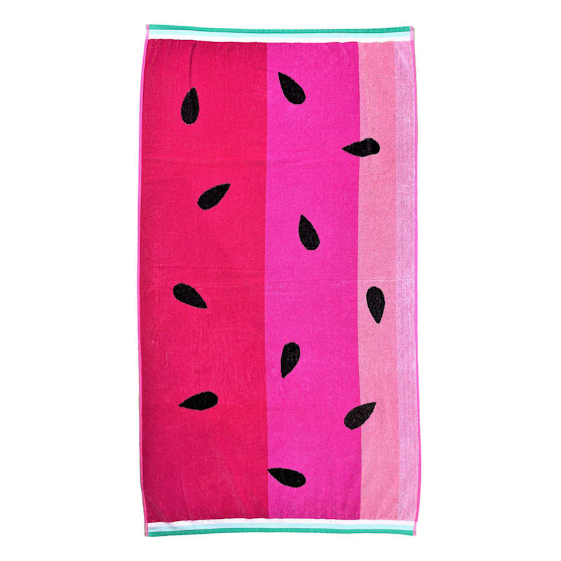 Watermelon Beach Towel Stripe