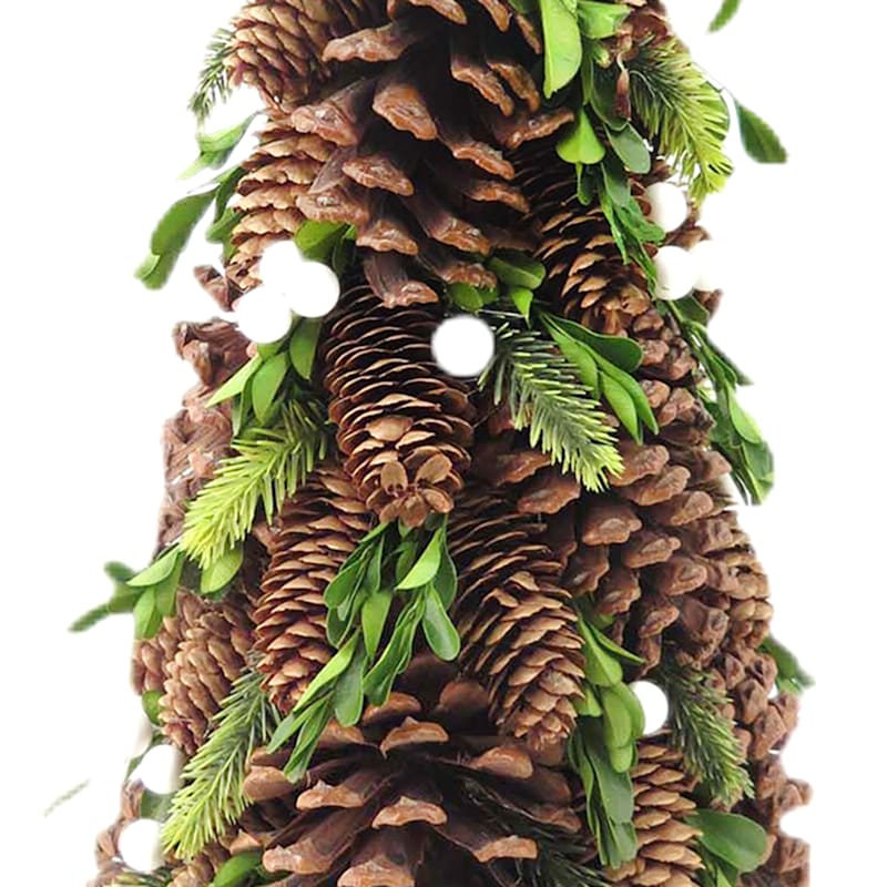 Crowye 24 Pcs Pinecones Natural Christmas Pine Cones 2.4''-3.1'' Large Pine  Cone, 1.5''-2.4'' Small Pine Cone for Xmas Tree Garland Wreath Ornament