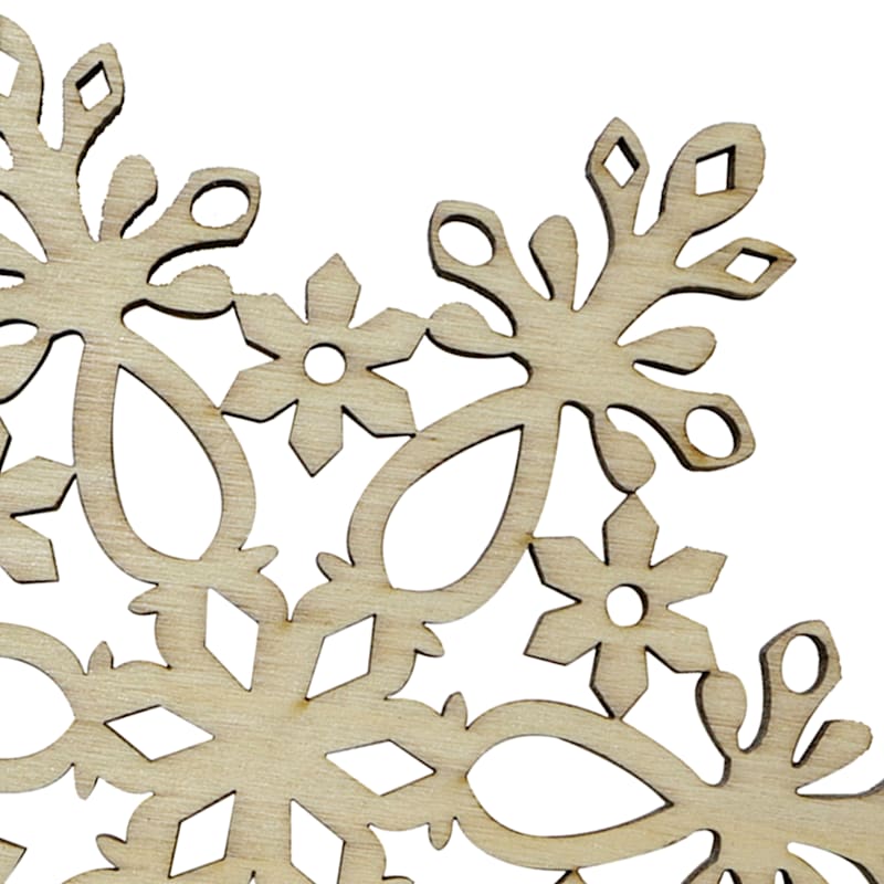 C2151 Large Wooden Snowflake Ornament - Honey and Me, Inc.