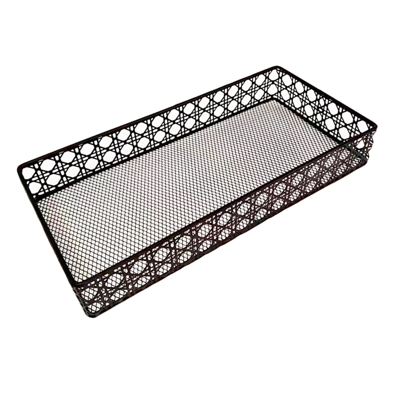 Caine Black Rectangle Vanity Tray At Home