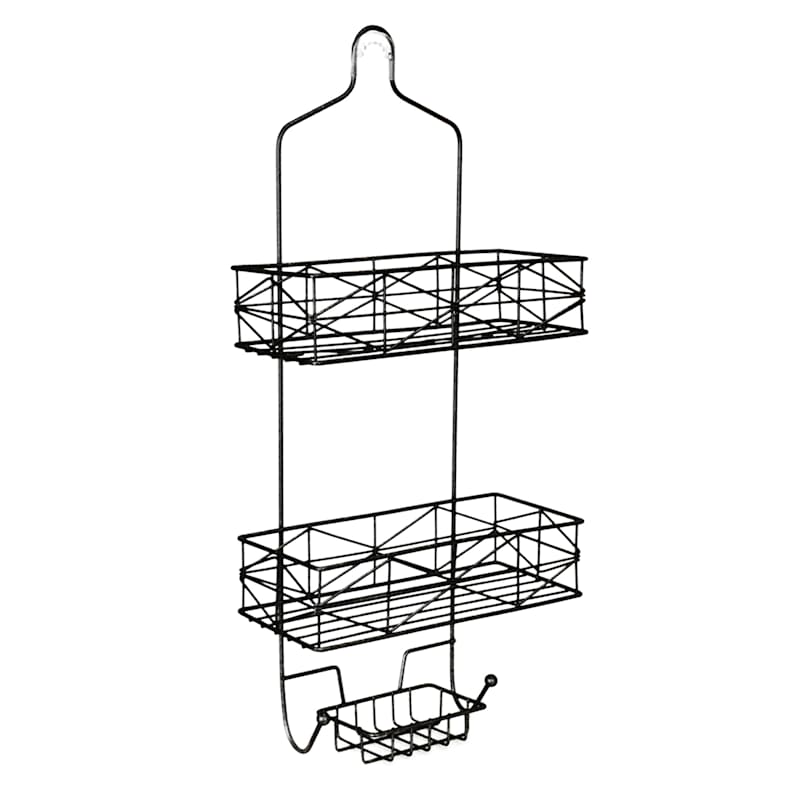 Keira Matte Black Shower Caddy