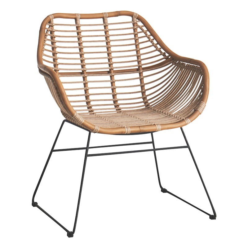 Found & Fable Wates All-Weather Natural Wicker Outdoor Chair