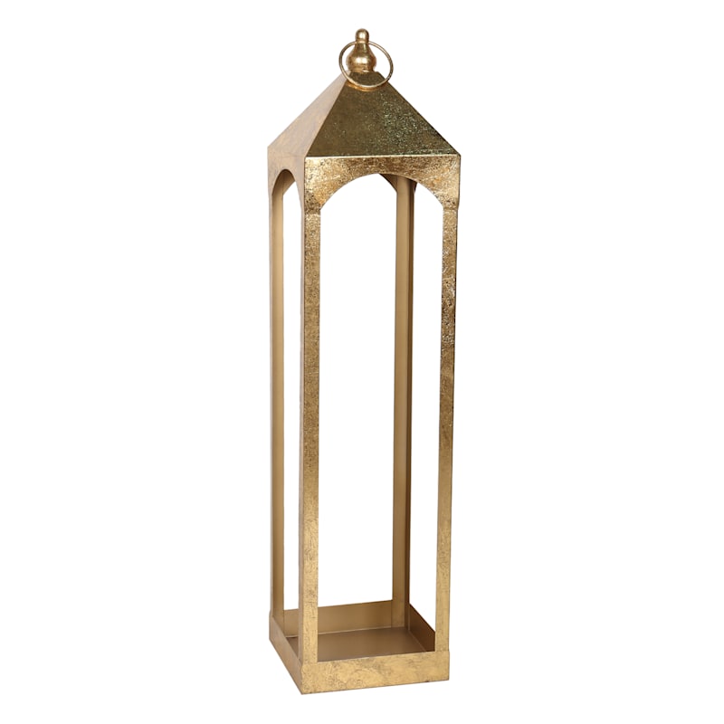 Gold floor lanterns best sale