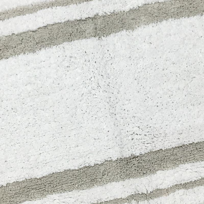 Providence White and Grey Hotel Bath Rug 20x30 Bath Rugs At Home