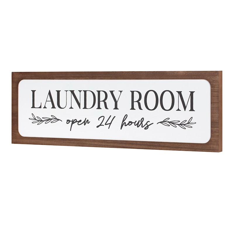 Laundry Room Wall Sign, 30x9