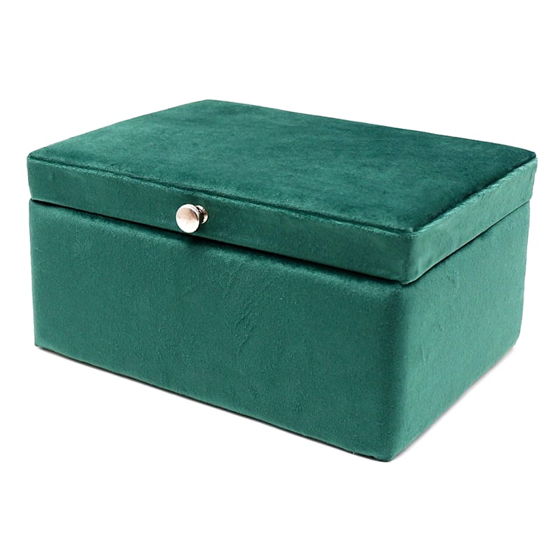 Providence Green Velvet Box, 10x4.5