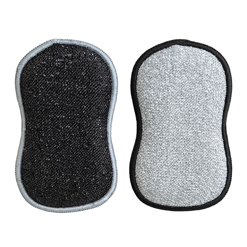 2-Pack Sponge, White & Black, Sold by at Home