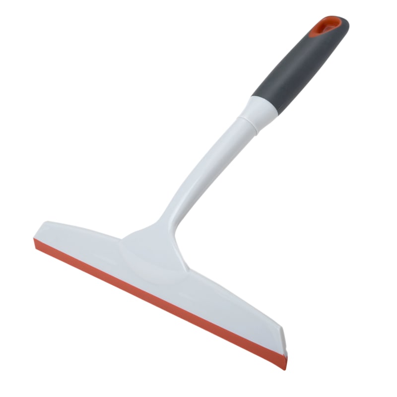 Window Squeegee, Sunset Orange, White, Sold by at Home