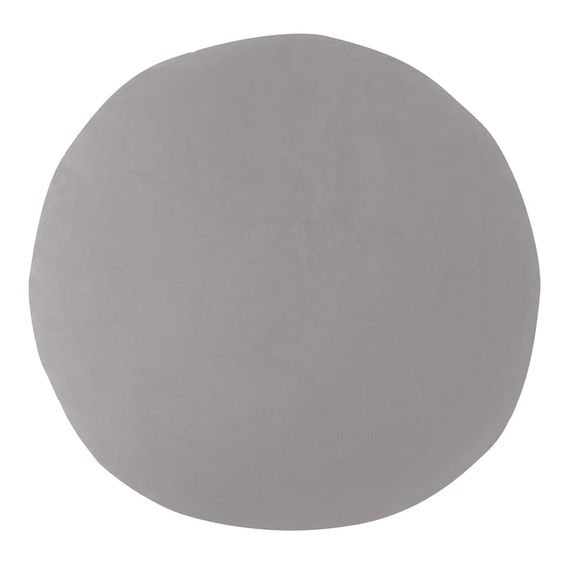 Grey circle shop pillow