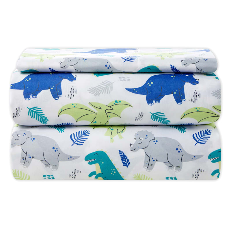 Tiny Dreamers Dino Land Printed Sheet Set Twin